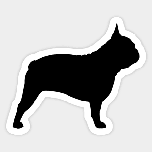 Black French Bulldog Silhouette Sticker